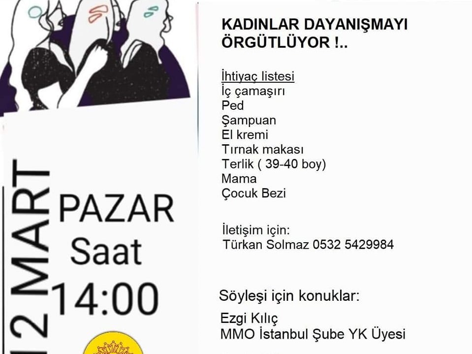 Kadınlar Dayanışmayı Örgütlüyor