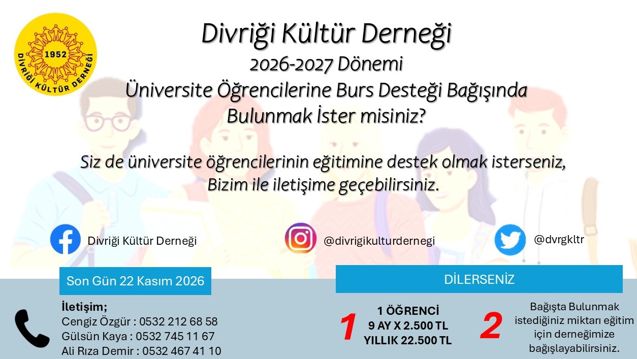 DKD 2026-2027 Yüksek Öğrenim Burs Bağışları