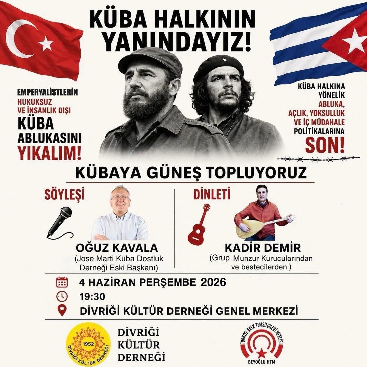 Küba Halkının Yanındayız!