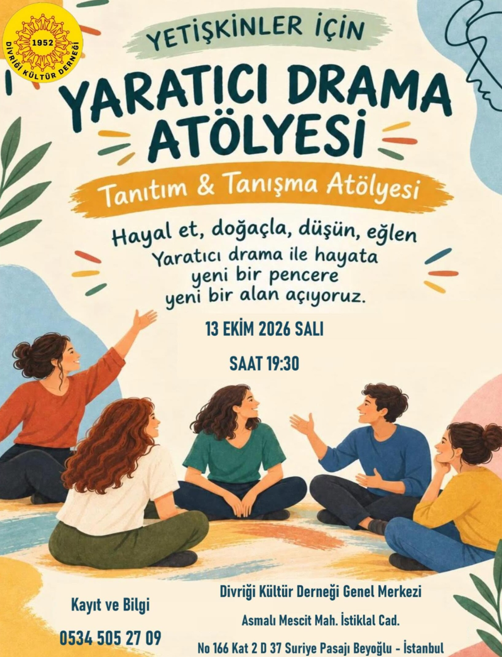Yetişkinler İçin Yaratıcı Drama Atölyesi