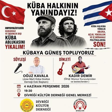 Küba Halkının Yanındayız!