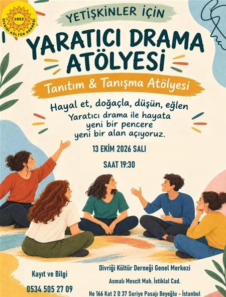 Yetişkinler İçin Yaratıcı Drama Atölyesi